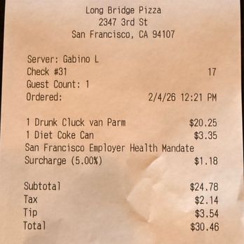 Long Bridge Pizza - Lunch for 1 - Pizza Near Me - San Francisco, California Long Bridge Pizza - Lunch for 1 - Pizza Near Me - San Francisco, California