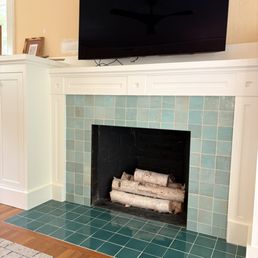 Fireplace tiles