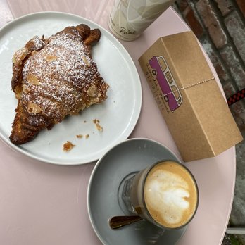 Alexandras Macarons - Almond croissant and coffee - Bakeries Near Me - Seattle, Washington Alexandras Macarons - Almond croissant and coffee - Bakeries Near Me - Seattle, Washington