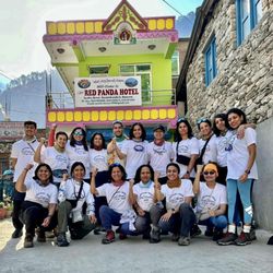 Sohum Yoga and Meditation Studio - Ritu leading the Langtang Valley Trek in 2024