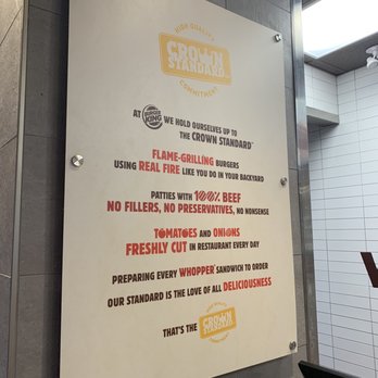 Burger King - Burger King - Crown Standard in writing - Fast Food Near Me - Mississauga, Ontario