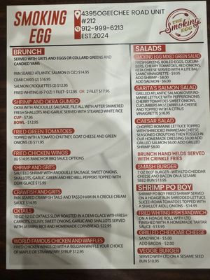 Menu photo 1 The Smoking Egg Savannah, GA