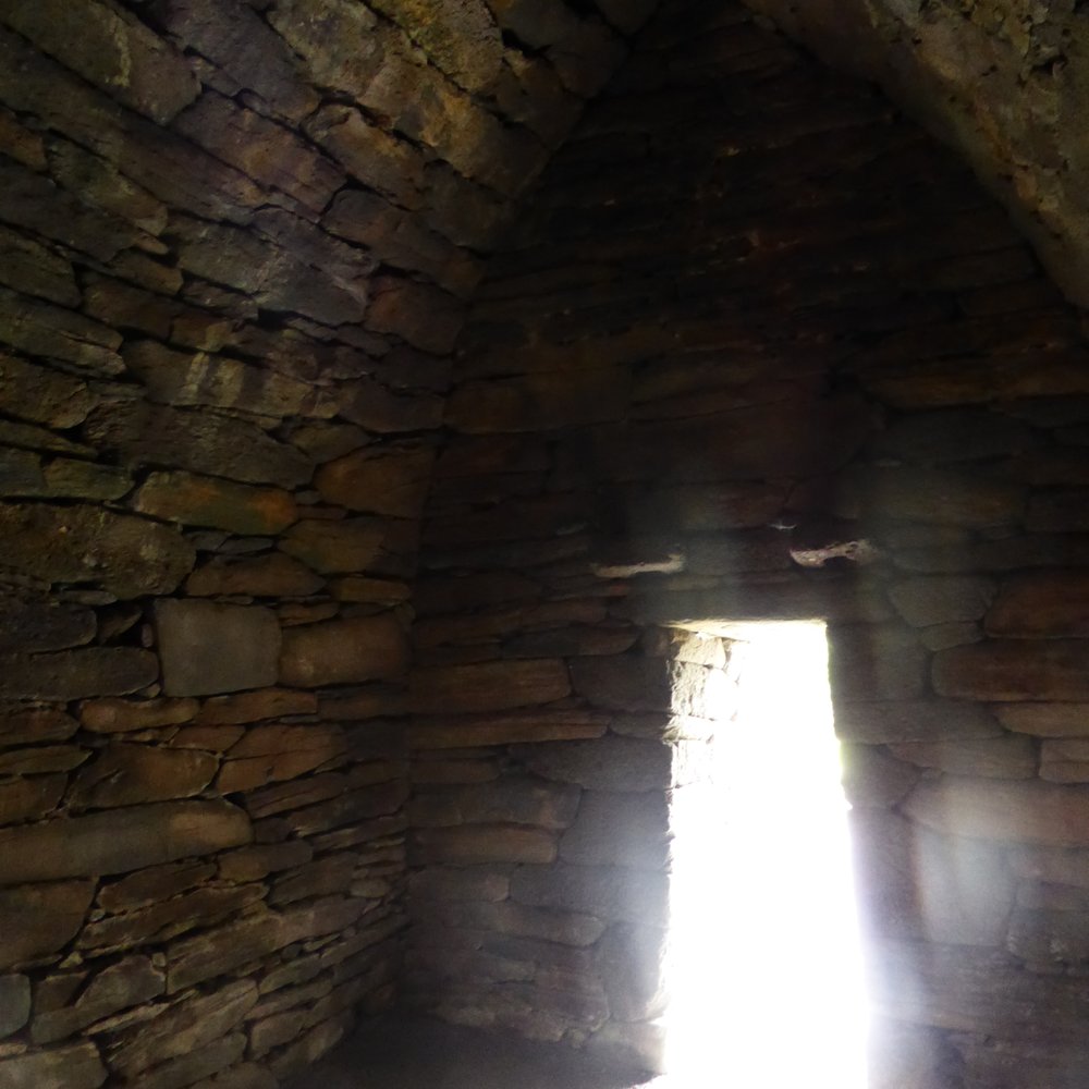 Gallarus Oratory - View of the doorway from inside - Landmarks & Historical Buildings Near Me - Ballyferriter, Kentucky