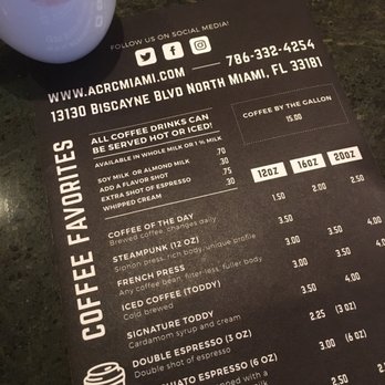 Alaska Coffee Roasting - Got a free sample of their Timon blend and a looksie at their revamped menu. - Coffee & Tea Near Me - North Miami, Florida