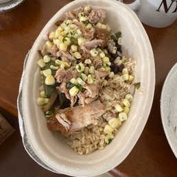 My Carnitas bowl this time...they skimped on the rice