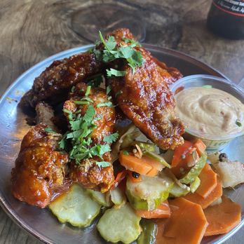 Perihelion Brewery - Gochung wings - great dipping sauce - Burgers Near Me - Seattle, Washington