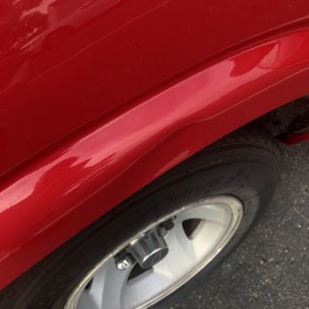 1st Class Auto Body & Paint - Dent that was not there when truck was dropped off - Body Shops Near Me - San Diego, California 1st Class Auto Body & Paint - Dent that was not there when truck was dropped off - Body Shops Near Me - San Diego, California