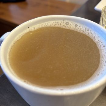 Onefold - a lot of thyme went into this bone broth really fragrant, a bit on the salty side - Breakfast & Brunch Near Me - Denver, Colorado Onefold - a lot of thyme went into this bone broth really fragrant, a bit on the salty side - Breakfast & Brunch Near Me - Denver, Colorado