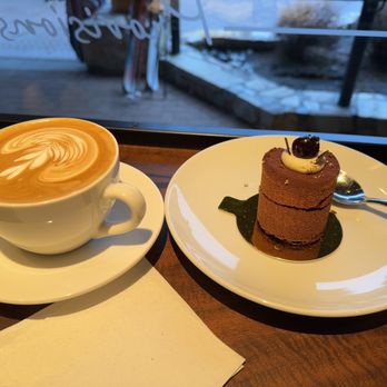 Provisions - a cup of coffee and a plate of food - Breakfast & Brunch Near Me - Whistler, British Columbia