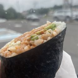Chopstix House - Burrito view before eating
