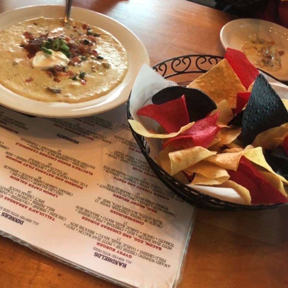 Dizzy's Gypsy Bistro - Cheese Dip with Beef - New American Near Me - Little Rock, Arkansas