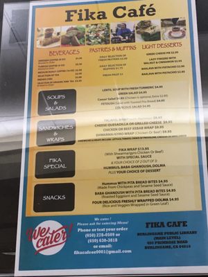 Menu photo 2 Fika Cafe Burlingame, CA Menu photo 2 Fika Cafe Burlingame, CA
