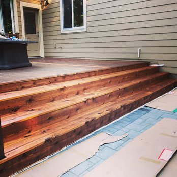Mill Creek Landscapes - Deck steps they added - Landscaping Near Me