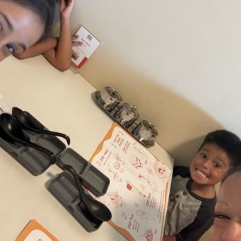 Pot On Fire - Me and my grandbabies enjoying a meal - Hot Pot Near Me - Eastvale, California