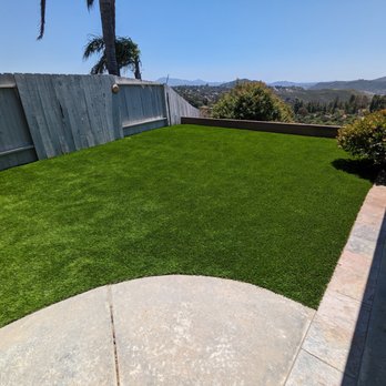 Gonzalez Landscape & Tree Service - Rocky area replaced with artificial turf - Landscaping Near Me Gonzalez Landscape & Tree Service - Rocky area replaced with artificial turf - Landscaping Near Me