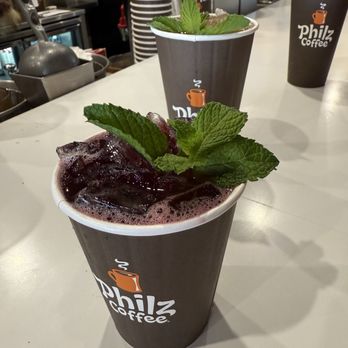Philz Coffee - Chamomile iced with honey & mint - Coffee & Tea Near Me - Glendale, California