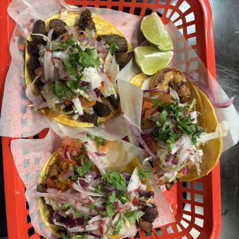 Broadway Tacos - Three Amigos of Tacos I chose. - Mexican Near Me - San Francisco, California