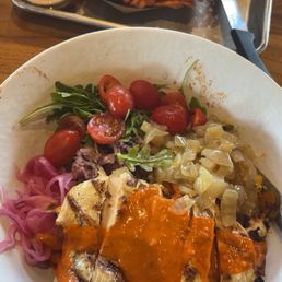Piri-Piri Chicken Bowl and Sweet Potato Fries