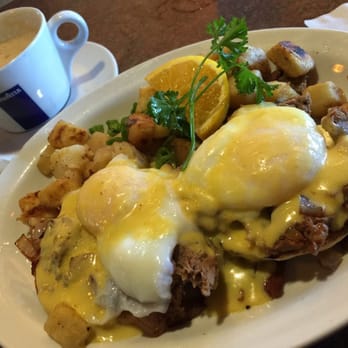 Cafe Cup - Special steak Benedict and yummy chai latte! Soo good! - Breakfast & Brunch Near Me - Huntington Beach, California