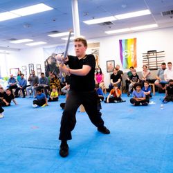 Metrowest Kung Fu - Staff form at a ranking ceremony