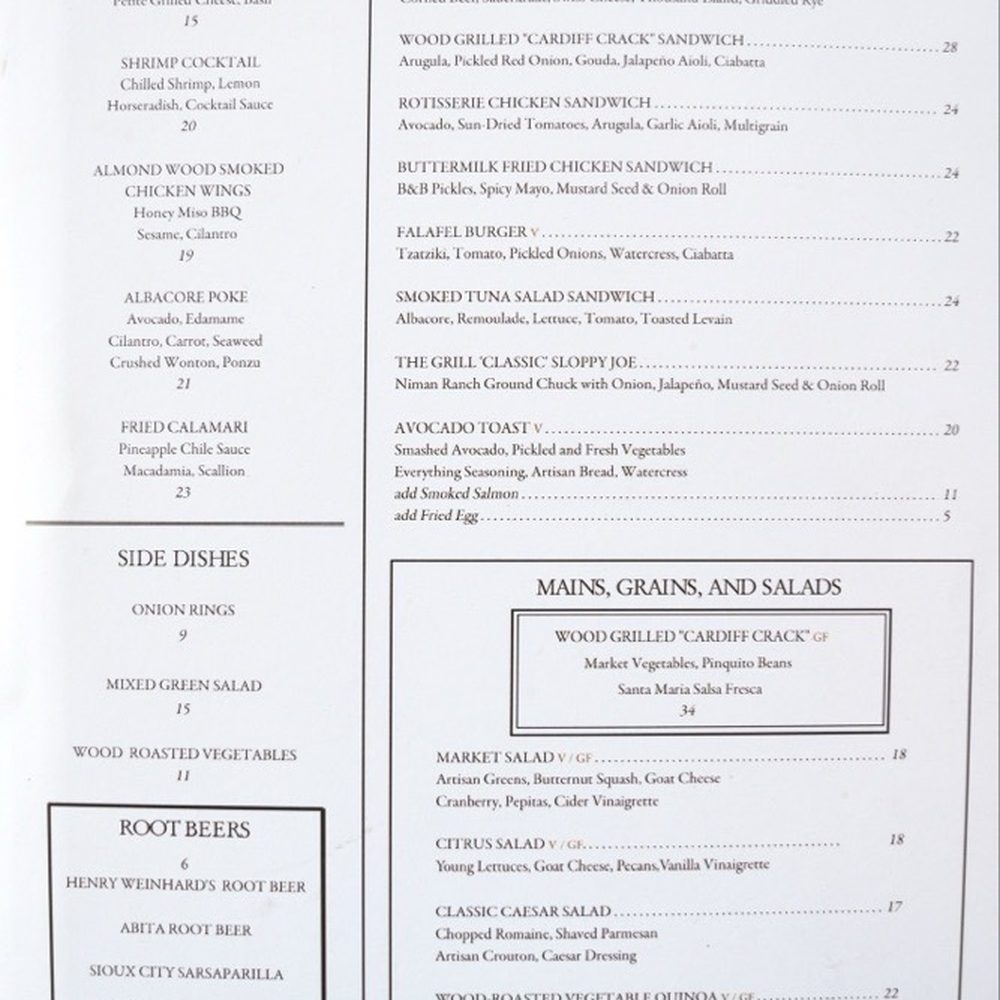 The Grill At Torrey Pines - Lunch menu. - New American Near Me - La Jolla, California The Grill At Torrey Pines - Lunch menu. - New American Near Me - La Jolla, California