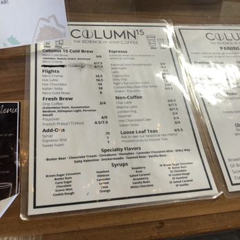 Column 15 - Coffee & Tea Near Me - Williamsburg, Virginia