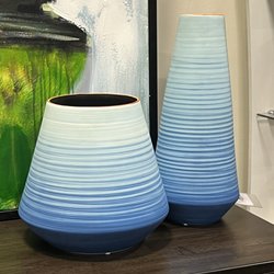 International Furniture Wholesalers - All the colours of the ocean in this in these great vases