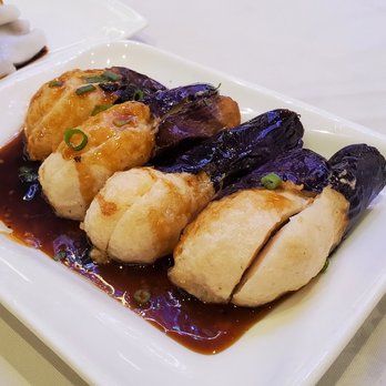 Sea Fortune Restaurant - Stuffed Eggplant with Shrimp Paste - Dim Sum Near Me - Richmond, British Columbia Sea Fortune Restaurant - Stuffed Eggplant with Shrimp Paste - Dim Sum Near Me - Richmond, British Columbia