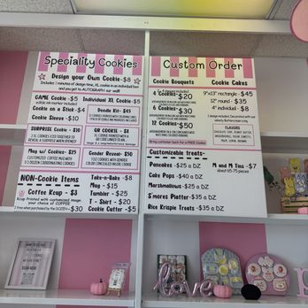 Perfectly Printed Cookies - 2025 Menu - Sandwiches Near Me - Granbury, Texas