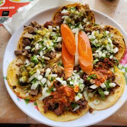 Taqueria El Grullense - Carnitas, Pastor & Lengua tacos.