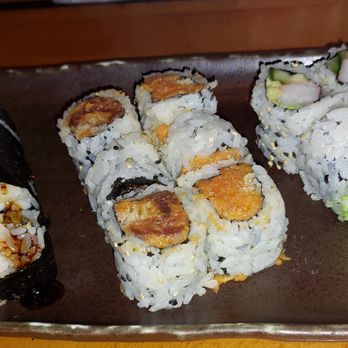 Totoya Sushi - "Any 3 Sushi Rolls" ($17.95), California Roll, Crunch Spicy Tuna Roll, and Shrimp Tempura Roll - Sushi Bars Near Me - Altamonte Springs, Florida Totoya Sushi - "Any 3 Sushi Rolls" ($17.95), California Roll, Crunch Spicy Tuna Roll, and Shrimp Tempura Roll - Sushi Bars Near Me - Altamonte Springs, Florida