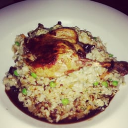 AMAZING duck and mushroom risotto, 5 stars.