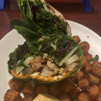 Guildhall - The veggie wrap, add chicken with tots - Gastropubs Near Me - Whittier, California