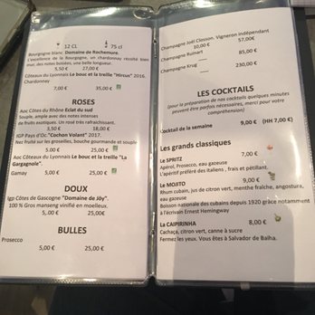 The White Frog - Menu - Cocktail Bars Near Me - Lyon, 69 The White Frog - Menu - Cocktail Bars Near Me - Lyon, 69
