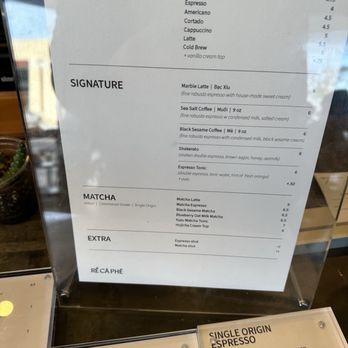 Re Ca Phe - Menu - Coffee & Tea Near Me - Fountain Valley, California
