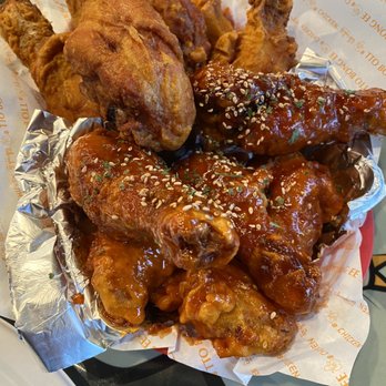 Ttobongee chicken - Half/half with the wings/drums. Hot, crispy, and juicy. - Korean Near Me - Tracy, California Ttobongee chicken - Half/half with the wings/drums. Hot, crispy, and juicy. - Korean Near Me - Tracy, California