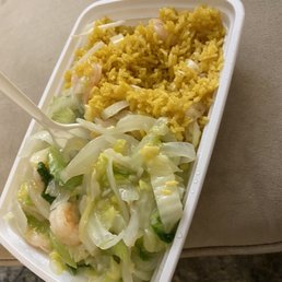 Shrimp Chow Mein Combo (bizarrely no noodles) Shrimp Chow Mein Combo (bizarrely no noodles)