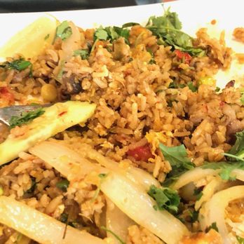 Arches Thai - Yum Tom Pork fried Rice Delicious. Level 3 in spice! - Thai Near Me - Moab, Utah Arches Thai - Yum Tom Pork fried Rice Delicious. Level 3 in spice! - Thai Near Me - Moab, Utah