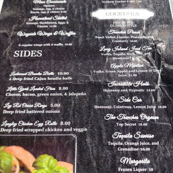 The Trenches - Menu - Hookah Bars Near Me - Houston, Texas The Trenches - Menu - Hookah Bars Near Me - Houston, Texas