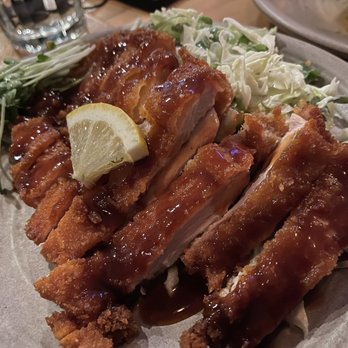 Oak & Coal - Chicken katsu! Crunchy on the outside, tender on the inside! Yummy! Big serving size too! - Japanese Near Me - Costa Mesa, California