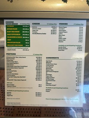 Menu photo 1 Subway Tappahannock, VA