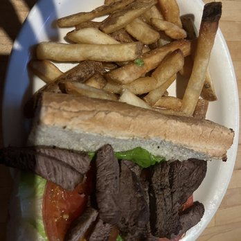 California Dreaming - Steak Sandwich with French fries - American Near Me - Spanish Fort, Alabama California Dreaming - Steak Sandwich with French fries - American Near Me - Spanish Fort, Alabama