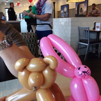 Chick-fil-A - A bear and a bunny by me ballon man :) - Fast Food Near Me - Granite Bay, California Chick-fil-A - A bear and a bunny by me ballon man :) - Fast Food Near Me - Granite Bay, California