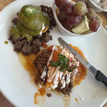 Broken Yolk Cafe - 2 Eggs Benedict, one of each of their top 2 - Breakfast & Brunch Near Me - Las Vegas, Nevada