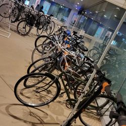 Working hard at golden 1 center doing bike and bag valet,