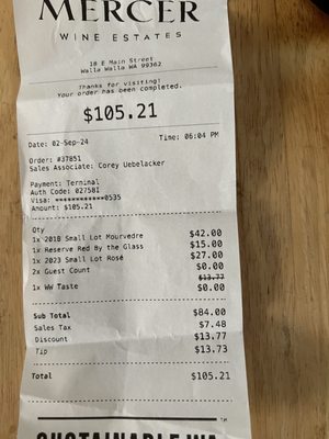 Mercer Wine Estates Tasting Room by null