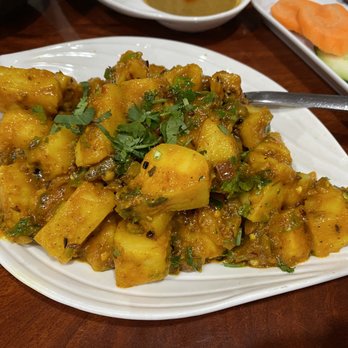 Kathmandu Cuisine - Aalu Sadeko (potatoes) ($10) - Himalayan/Nepalese Near Me - Milpitas, California Kathmandu Cuisine - Aalu Sadeko (potatoes) ($10) - Himalayan/Nepalese Near Me - Milpitas, California