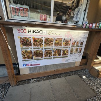 503 Hibachi - The menu sign was very helpful - Teppanyaki Near Me - Aloha, Oregon 503 Hibachi - The menu sign was very helpful - Teppanyaki Near Me - Aloha, Oregon