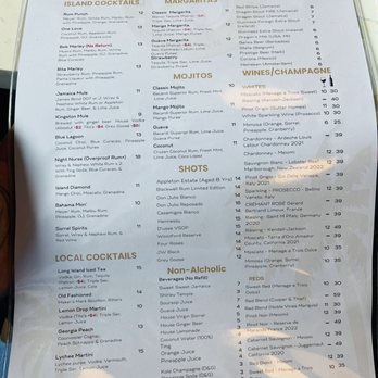 Escovitchez - Drink menu - Caribbean Near Me - Atlanta, Georgia