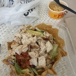 Chicken Tostada (no dressing)
